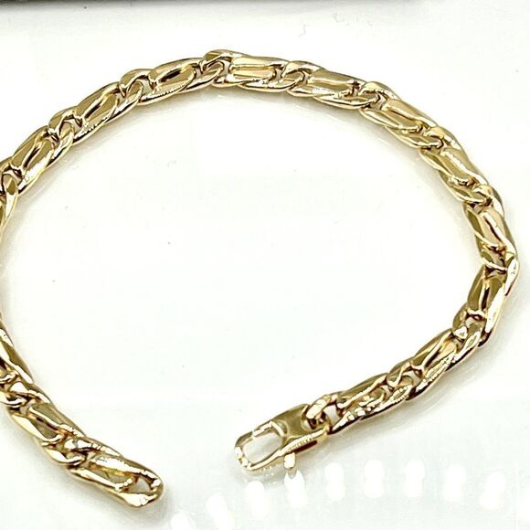 Leslie's 14k Men's Polished Link Bracelet - Picture 2 of 12